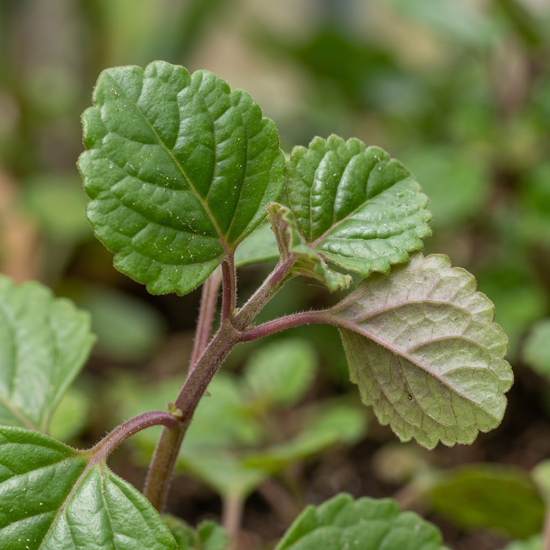 Schwedische Efeuranke (Plectranthus verticillatus), AI-illustratie