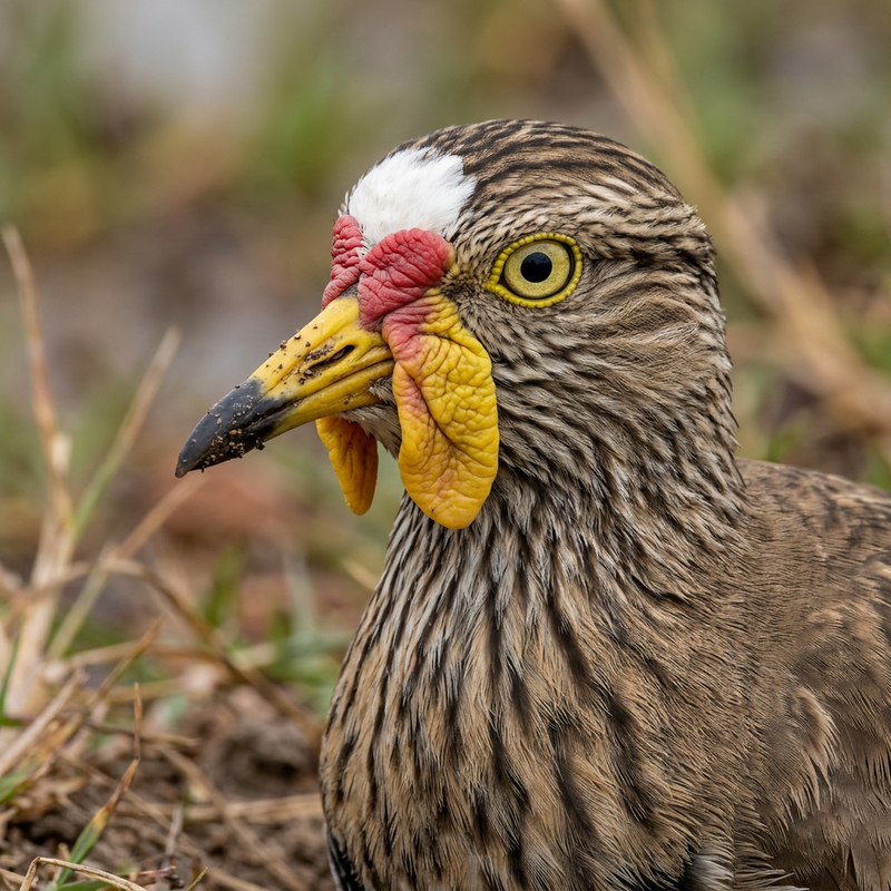 Senegalkiebitz (Vanellus senegallus), AI-illustratie