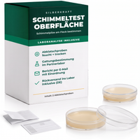 Silberkraft schimmeltest oppervlak met labanalyse – contactmonsters voor de verdachte vlek