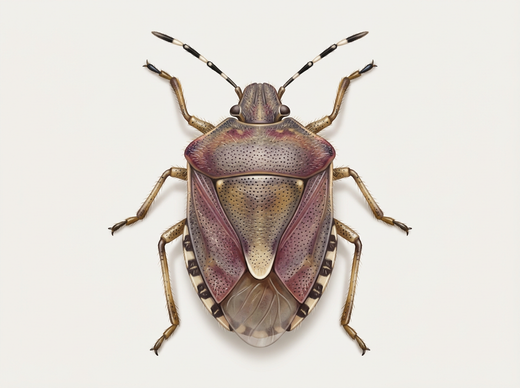 Bessenwants (Dolycoris baccarum) van boven