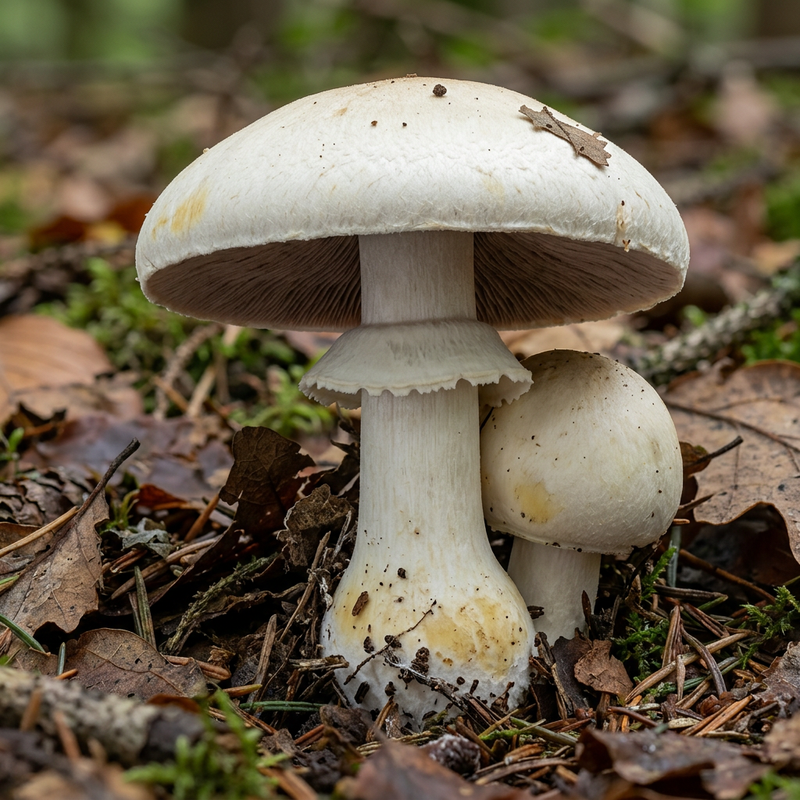 Wald-Anis-Champignon (Agaricus sylvicola), AI-illustratie