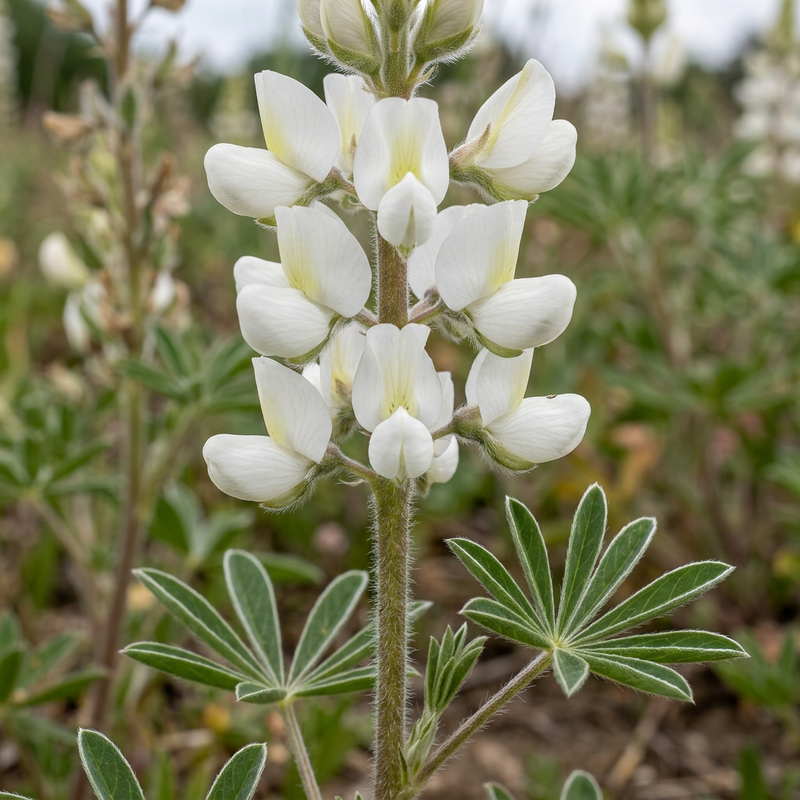Witte lupine