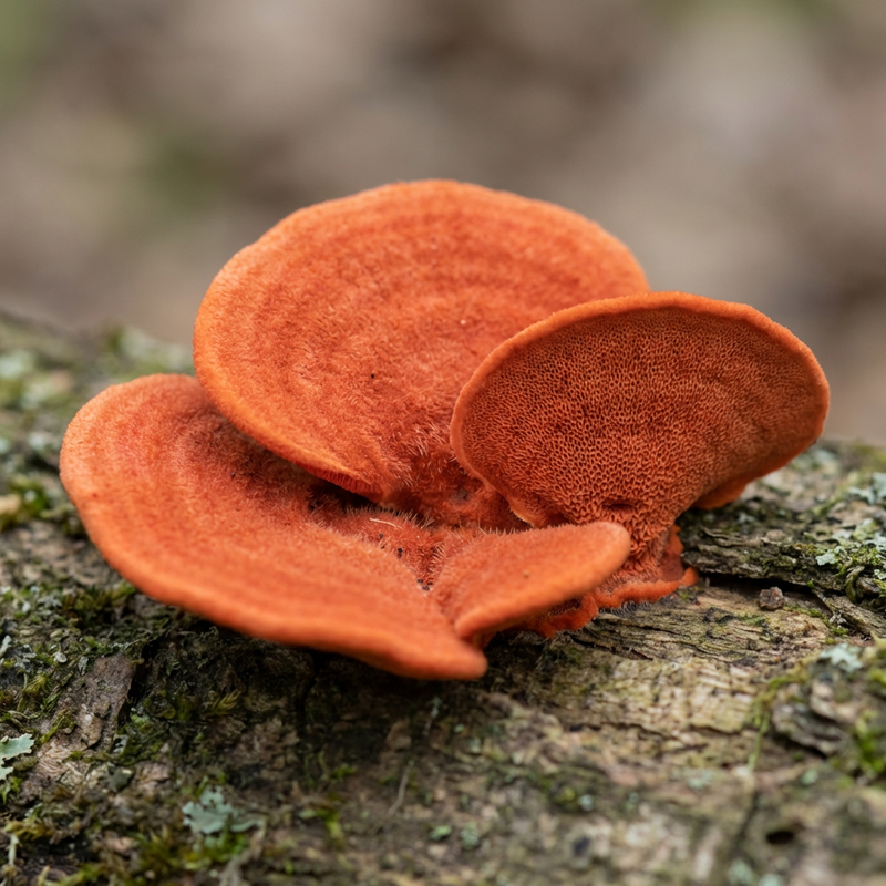 Vermiljoen trametes