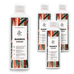 Bambusdünger - Mineralischer NPK Flüssigdünger mit Stickstoff - Dünger für Bambus - Bambus düngen - Silberkraft