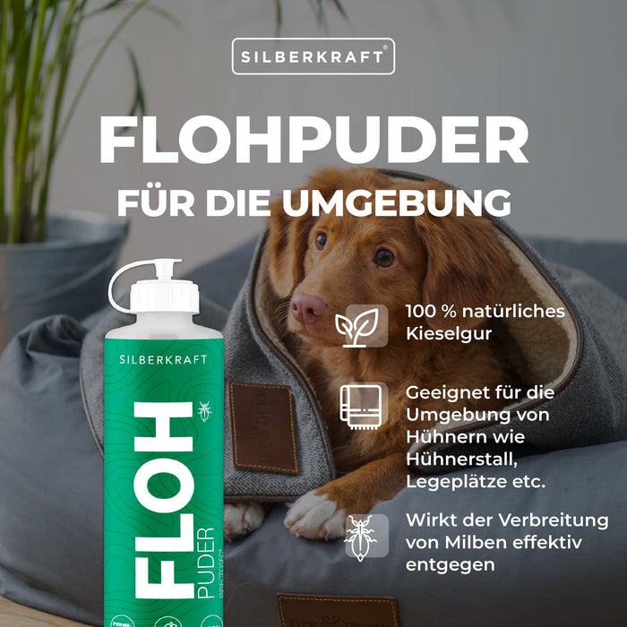 Flohpuder Hund/Katze - Silberkraft