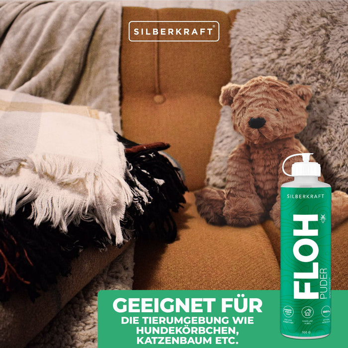 Flohpuder Hund/Katze - Silberkraft