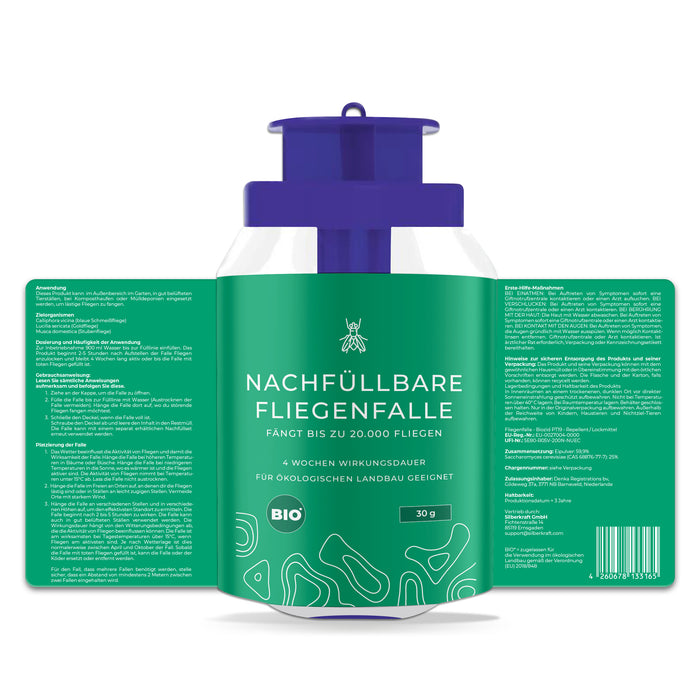 Nachfüllbare Fliegenfalle - Silberkraft