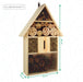 Insektenhotel aus Pinienholz - Unterschlupf für Insekten - 48 x 31 x 10 cm - Silberkraft