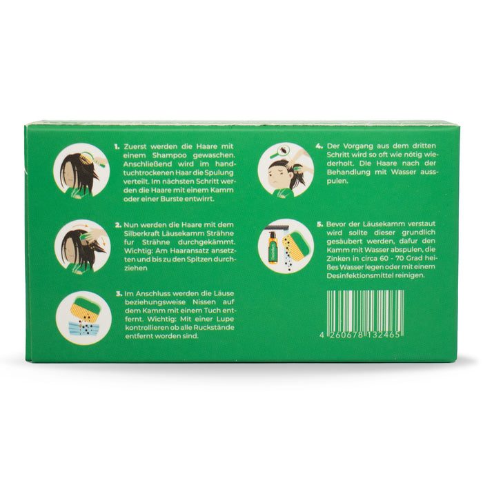 Luizenkam set van 4 - Silberkraft