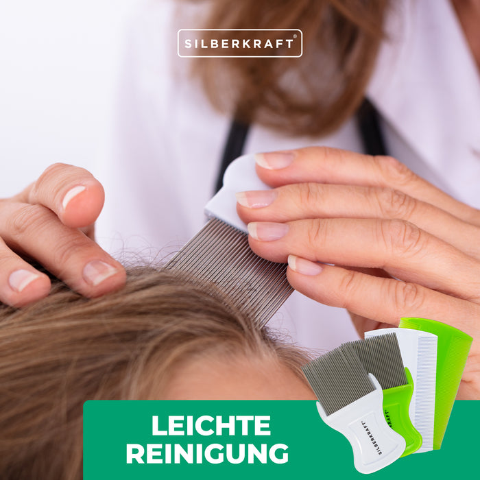 Luizenkam set van 4 - Silberkraft