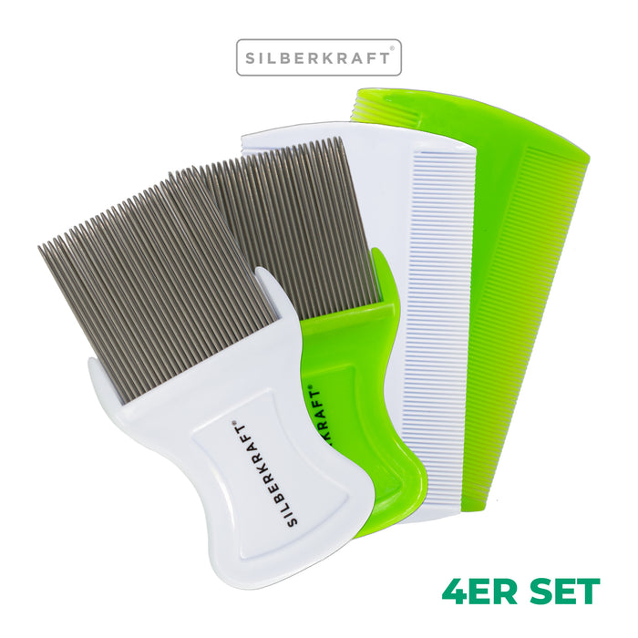 Luizenkam set van 4 - Silberkraft