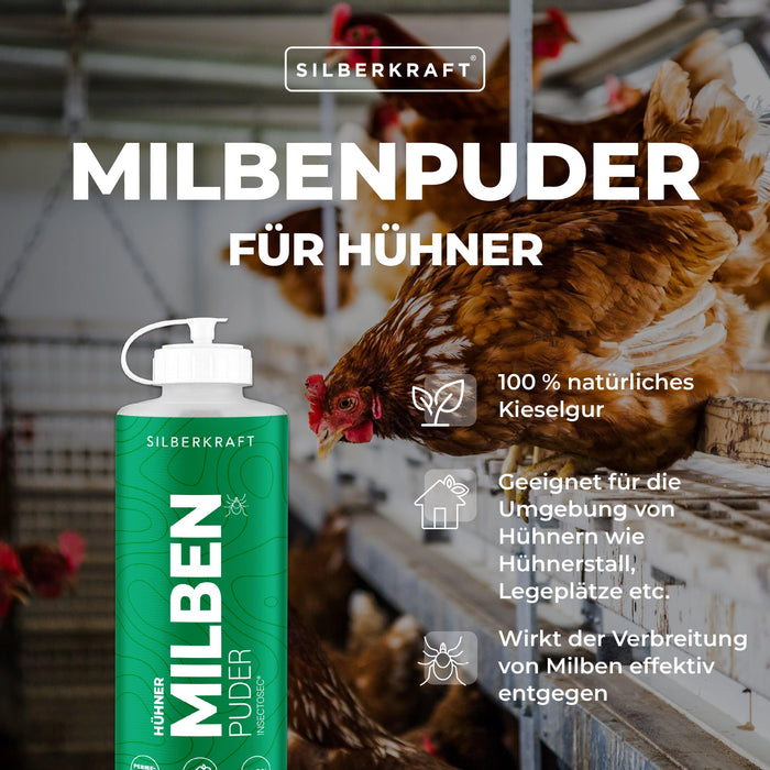 Milbenpuder Hühner - Silberkraft
