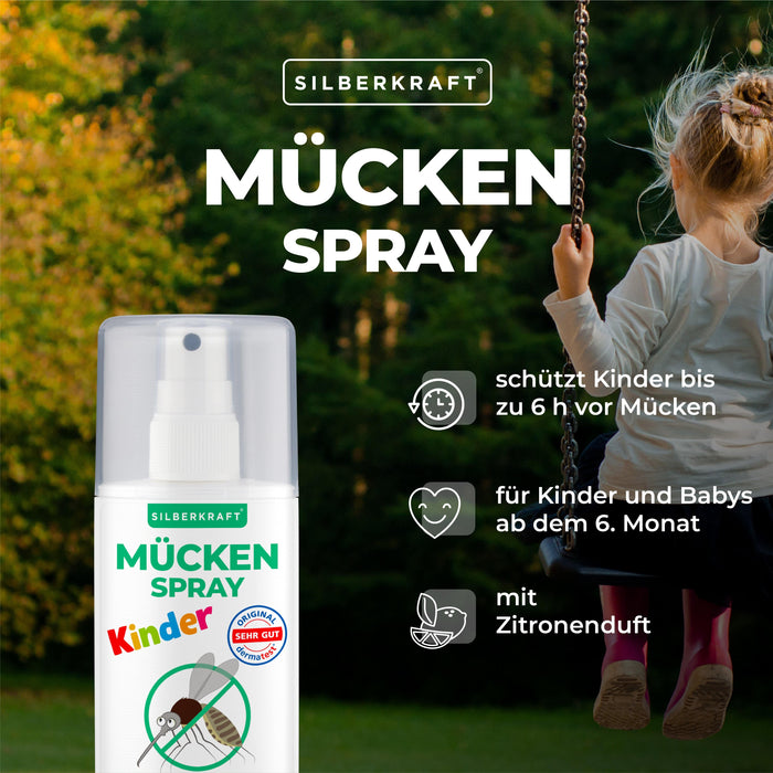 Mückenspray für Kinder & Babys ab dem 6ten Monat - Silberkraft