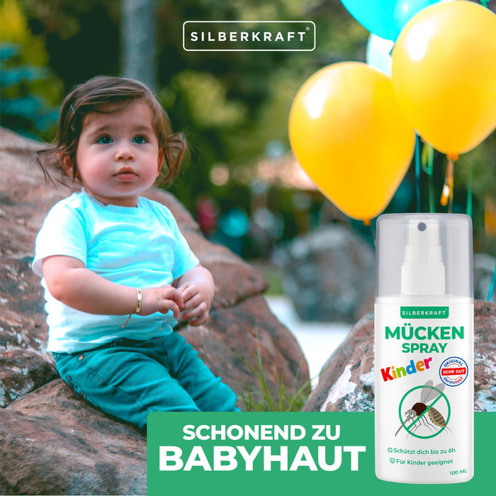 Mückenspray für Kinder & Babys ab dem 6ten Monat - Silberkraft