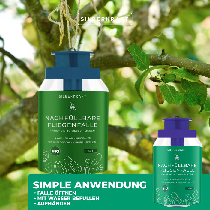 Nachfüllbare Fliegenfalle - Silberkraft