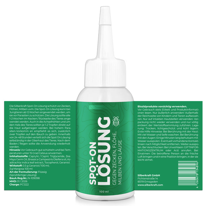 Spot On Lösung Hund und Katze - Silberkraft