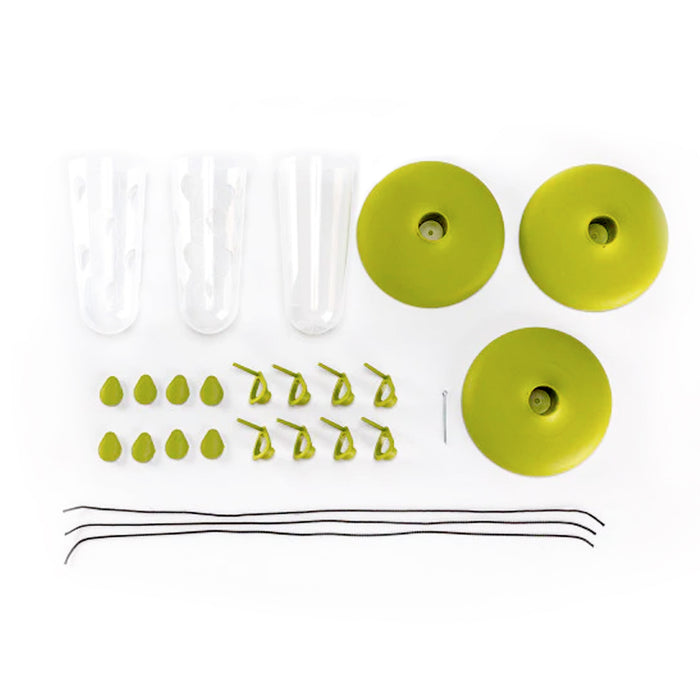 Vogelfutterspender und Vogeltränke - 3-in-1 Set - Multifunktionale Futterstation - 22 cm - Silberkraft